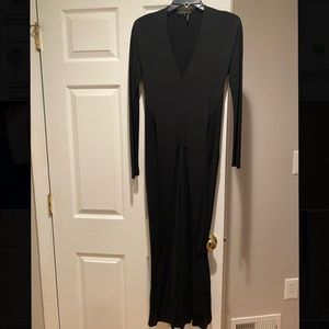 Long Dana Karan black dress!